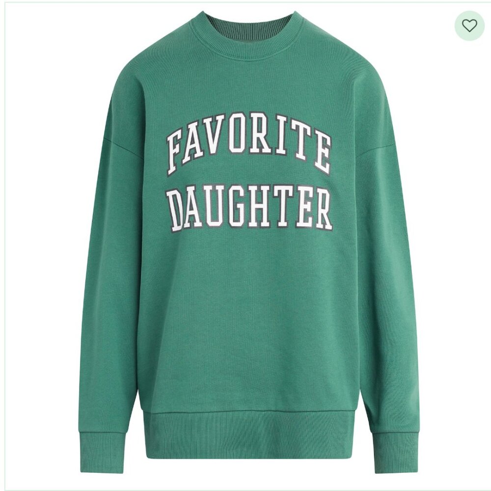 Favorite Daughter - The Collegiate Sweatshirt - Evergreen Size Medium